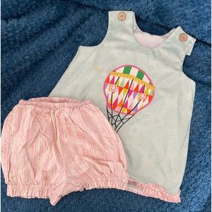 Summer dress with bloomers girls size 24 months, hot air balloon